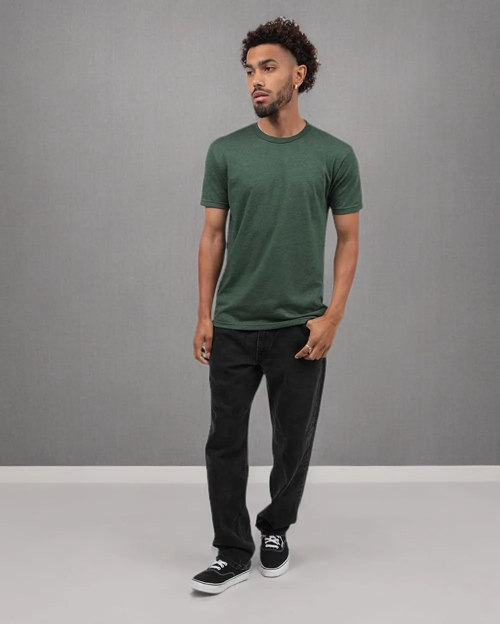 INTO THE AM Mens T Shirt Packs - Short Sleeve Crew Neck Soft Fitted Tees S - 4XL Fresh Classic Tshirts