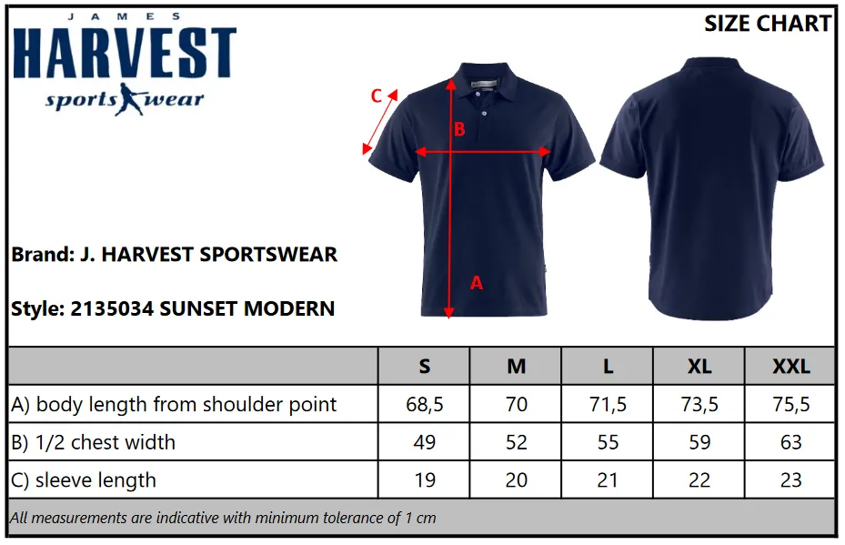 James Harvest Sunset Men's Polo Shirt | Slim Fit | Cotton With Lycra® | 8 Colours | S-2XL