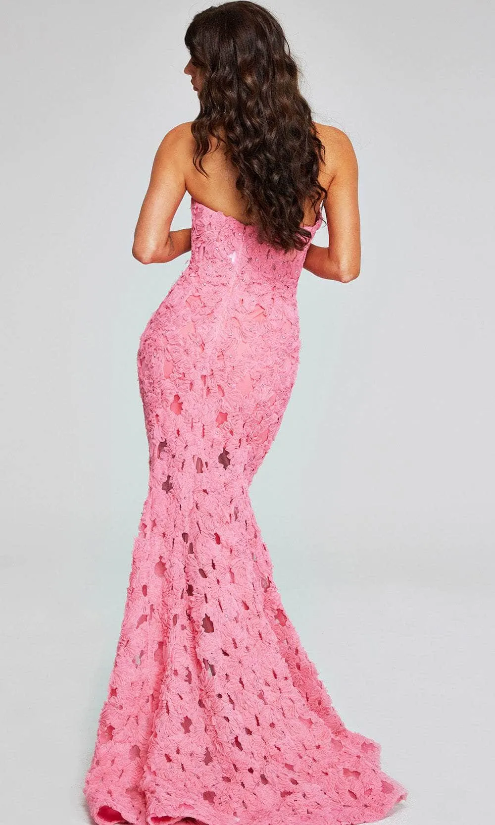 Jovani 40744 - Evening Gown in Floral Lace