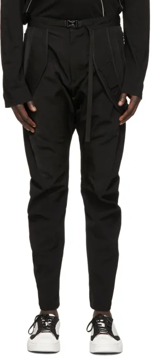 Julius Black Slim Strap Trousers