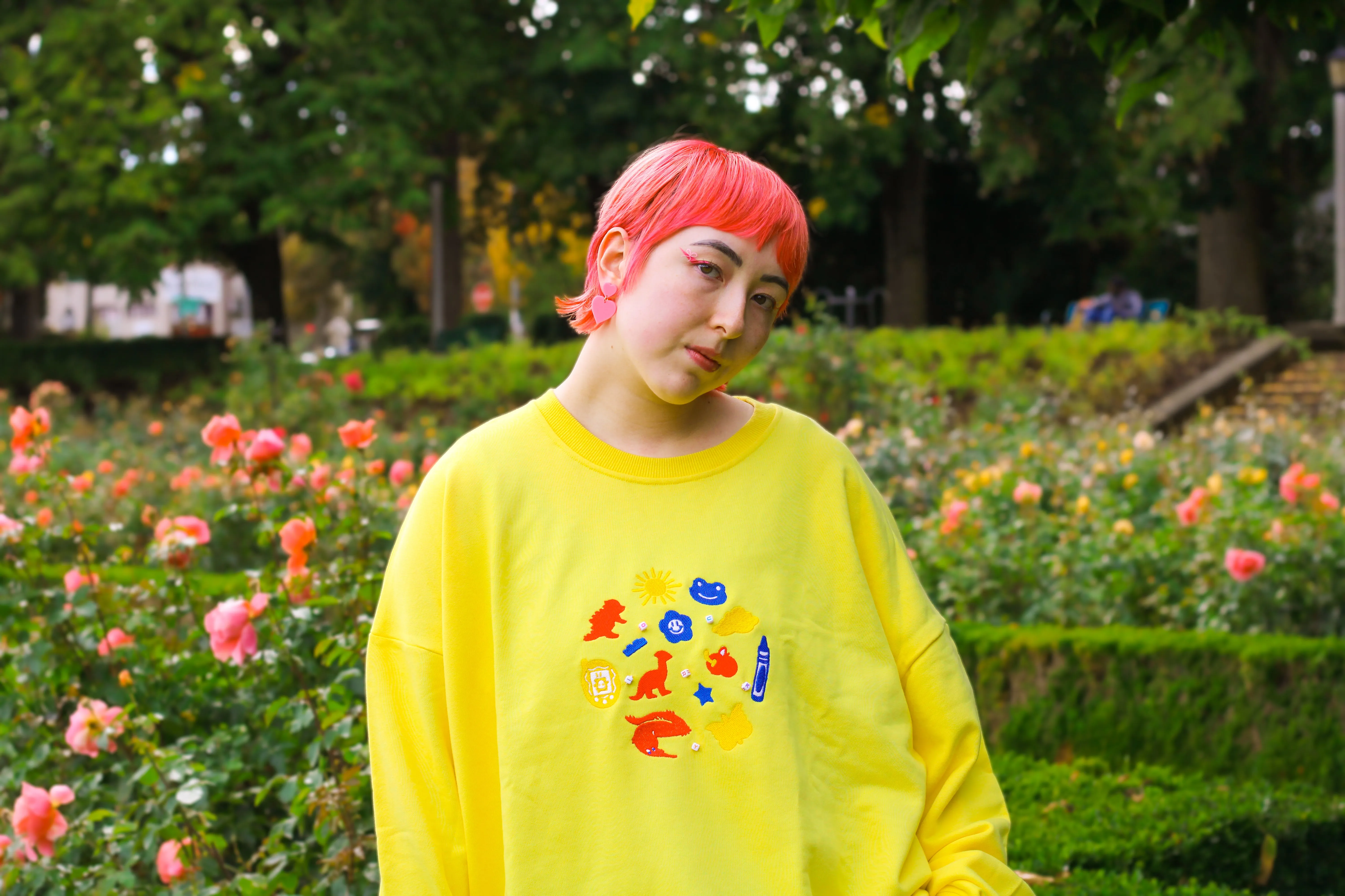 KIDCORE Embroidered Crew Neck Sweatshirt!