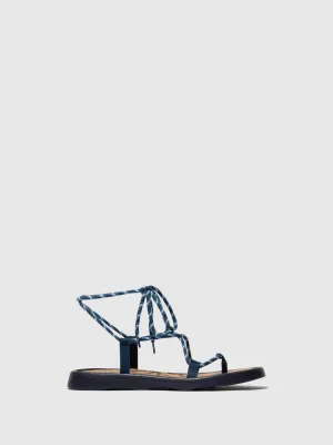 Lace-up Sandals TACE874FLY BLUE