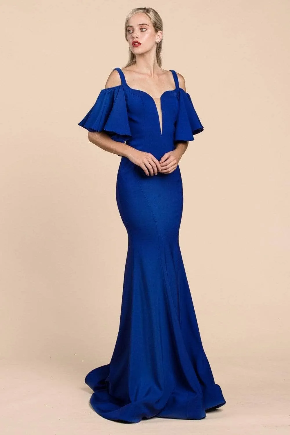 Ladivine A0079 - Off-Shoulder Mermaid Formal Gown