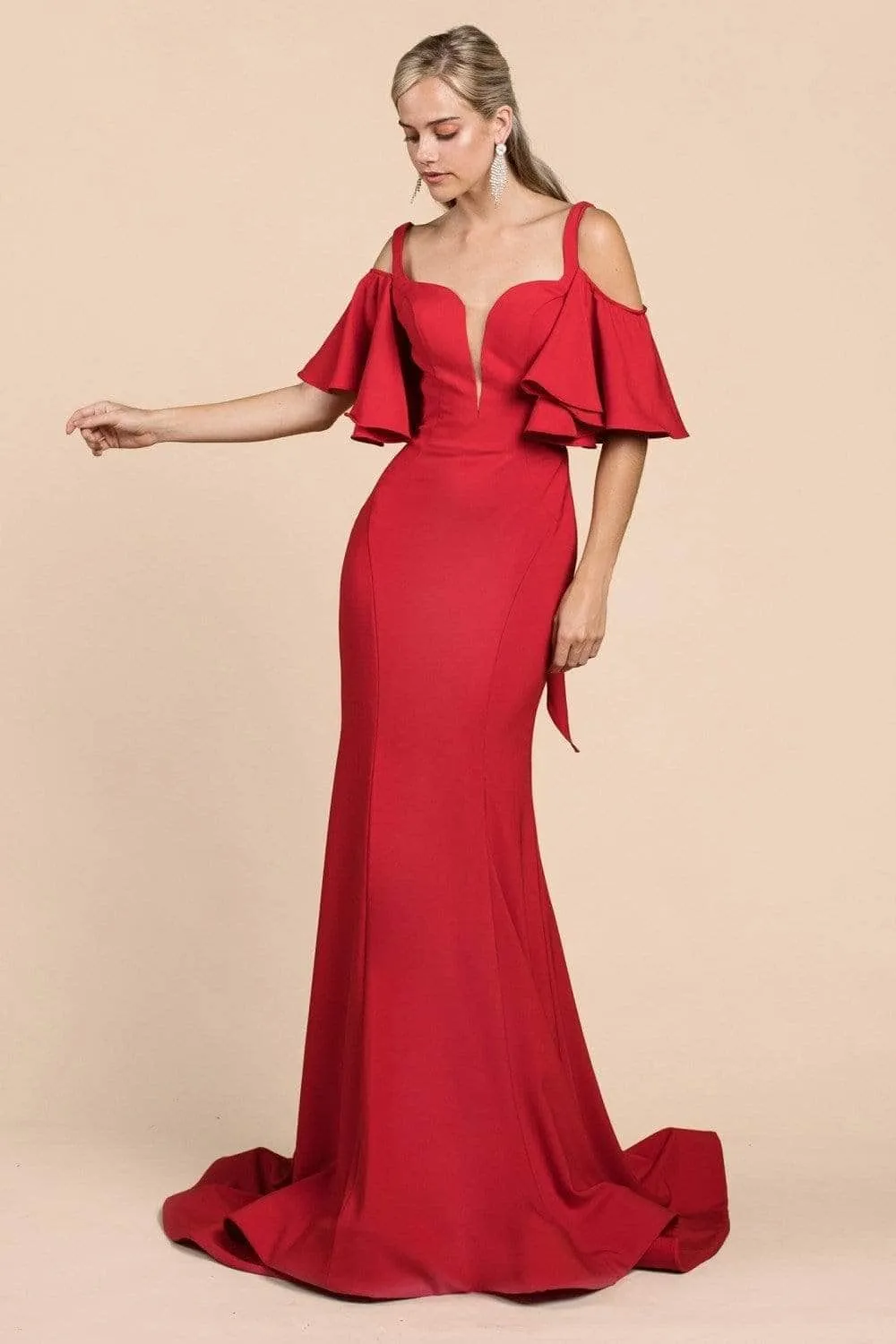 Ladivine A0079 - Off-Shoulder Mermaid Formal Gown