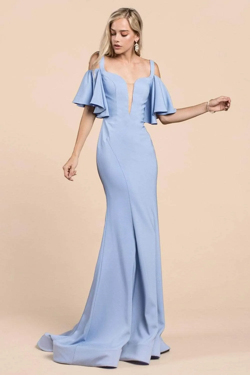 Ladivine A0079 - Off-Shoulder Mermaid Formal Gown