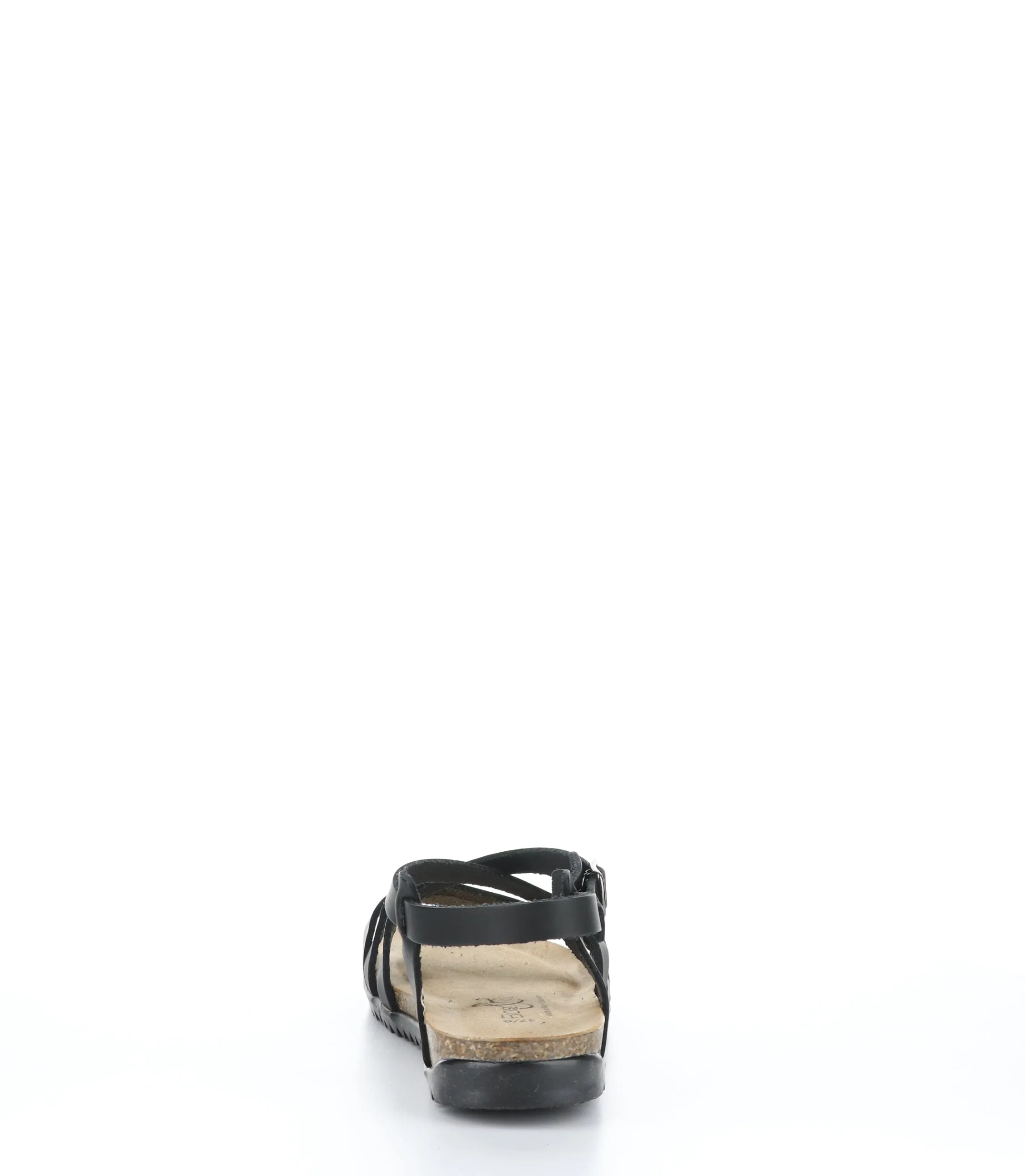 LAIN Black Round Toe Sandals