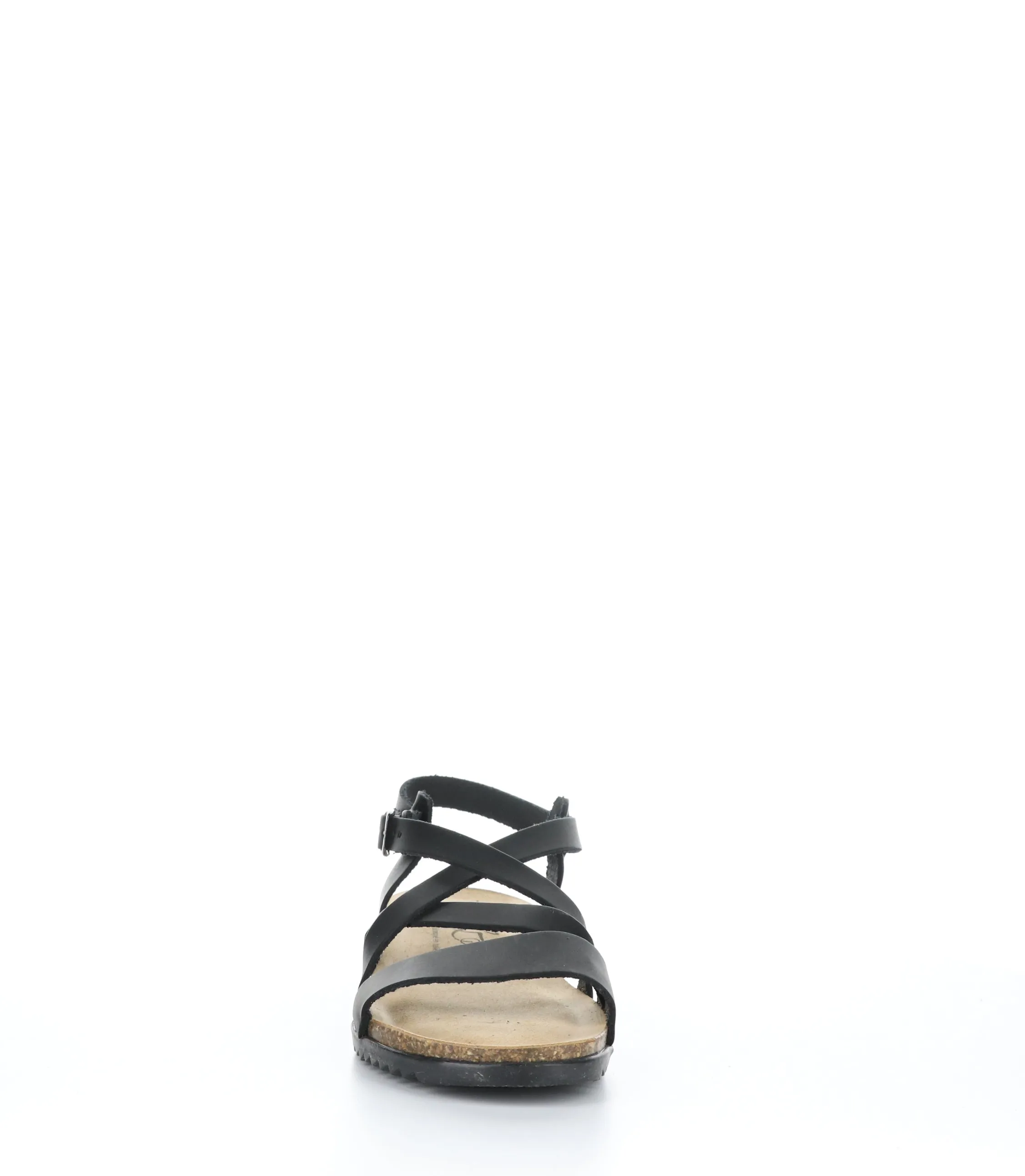 LAIN Black Round Toe Sandals