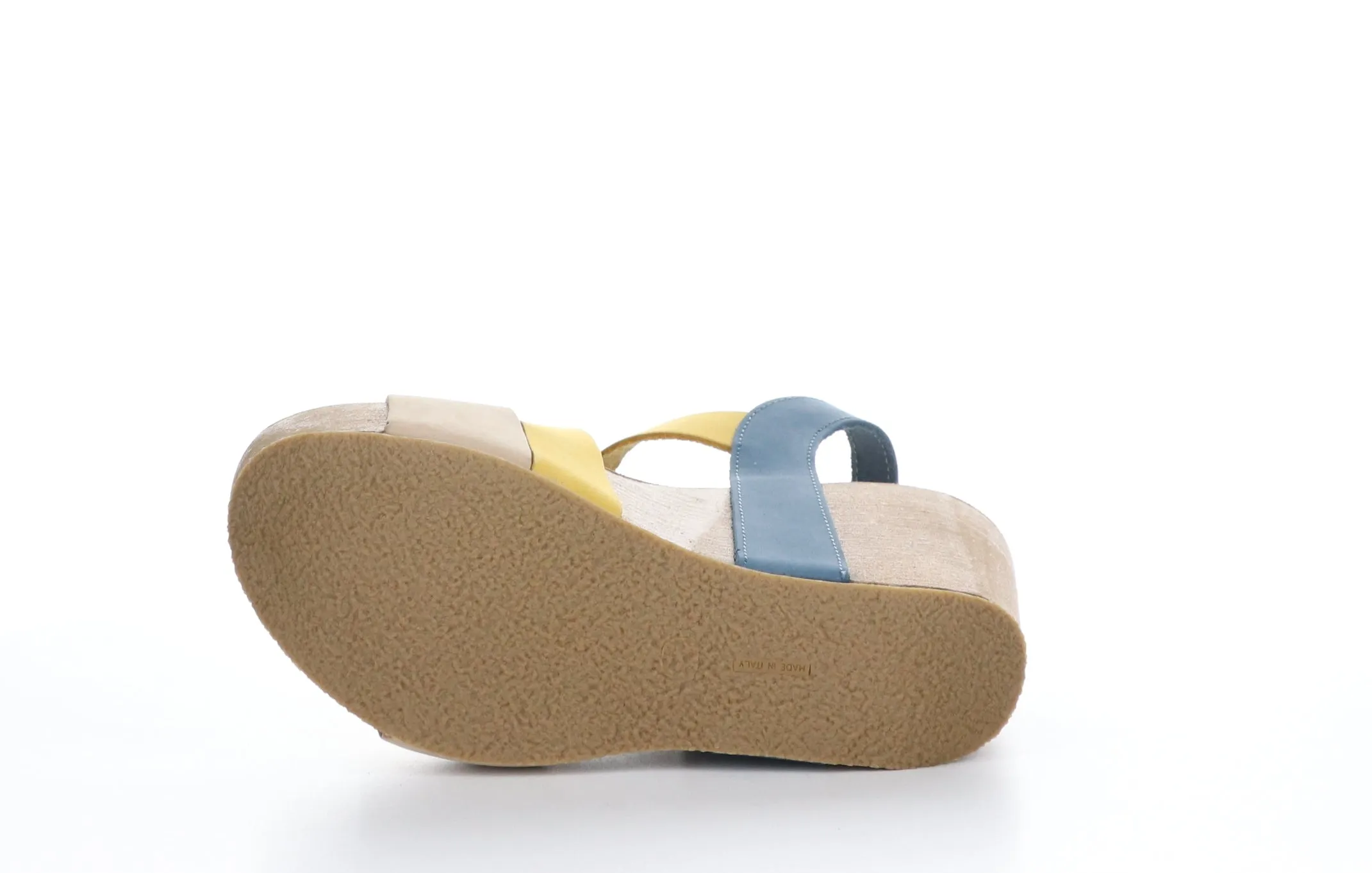 LAMAR Multi Yellow Buckle Sandals