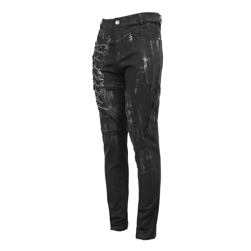 'London Punk' Slim-Fit Punk Trousers