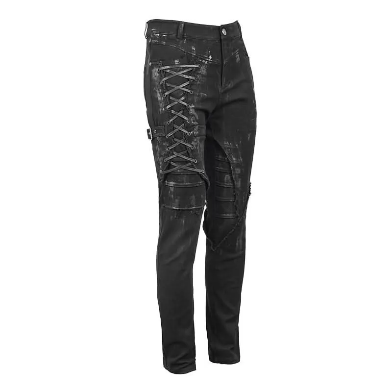 'London Punk' Slim-Fit Punk Trousers