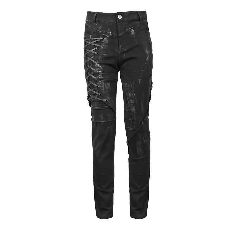 'London Punk' Slim-Fit Punk Trousers