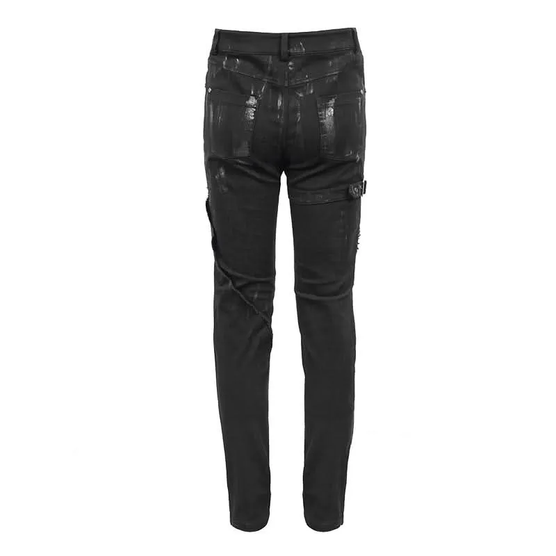 'London Punk' Slim-Fit Punk Trousers