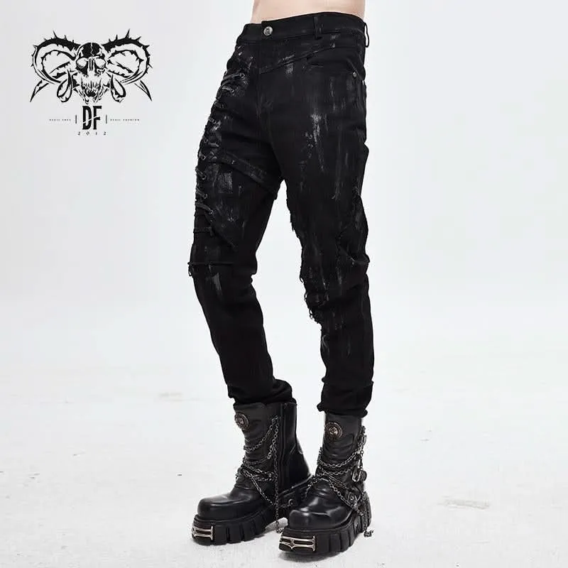 'London Punk' Slim-Fit Punk Trousers