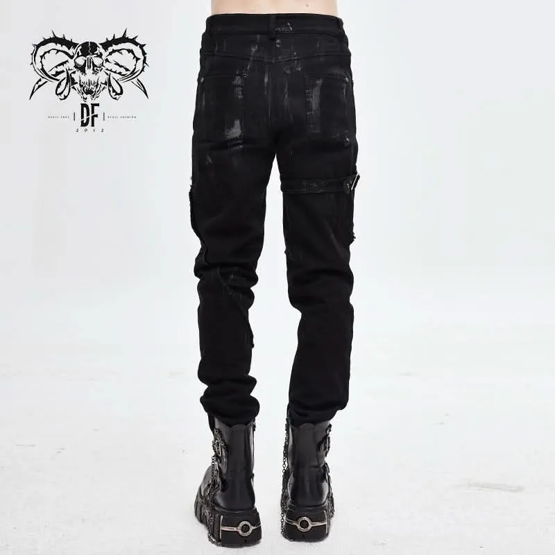 'London Punk' Slim-Fit Punk Trousers