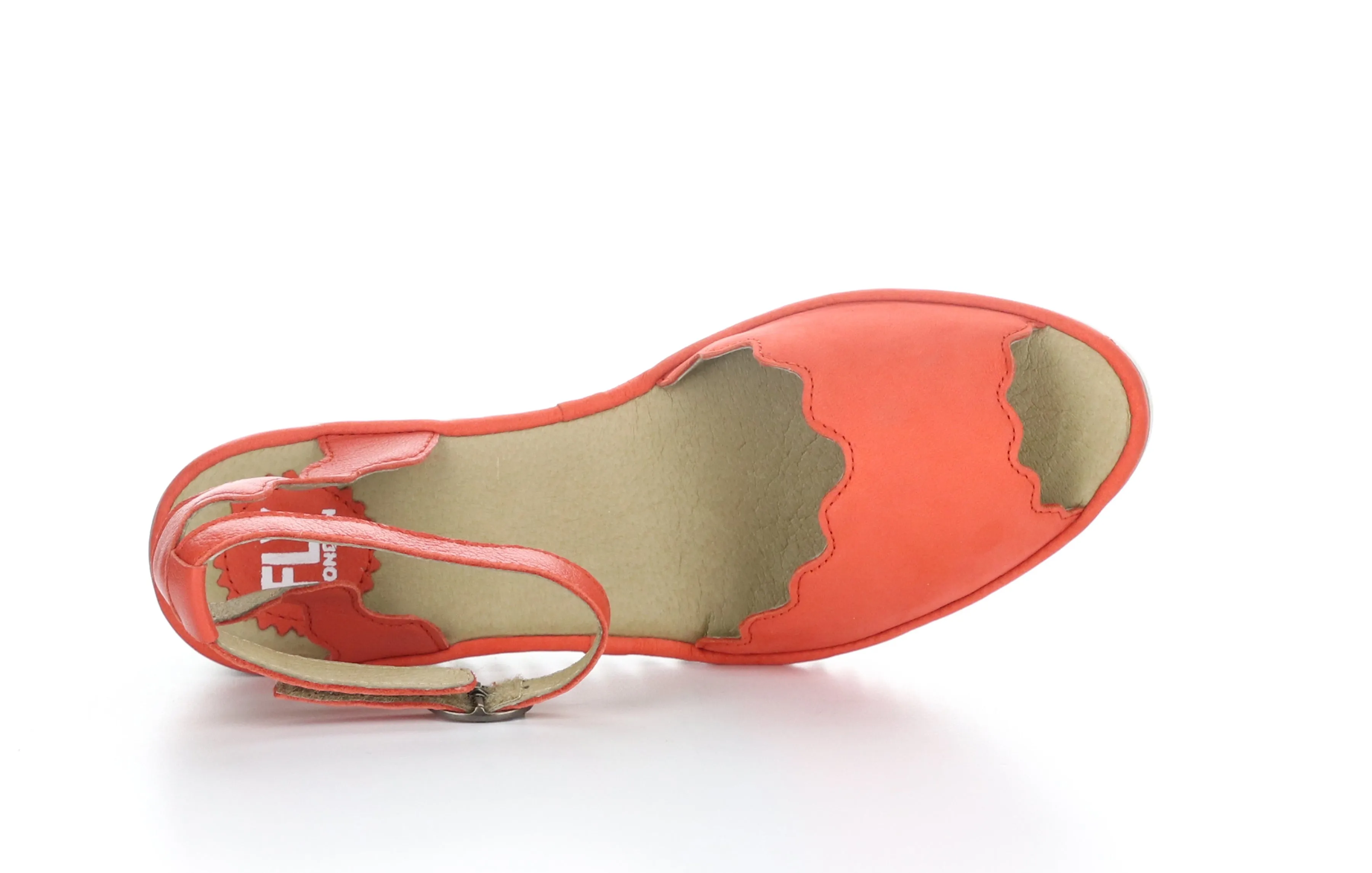LUME319FLY Cupido/Mousse  Devil Red Ankle Strap Sandals