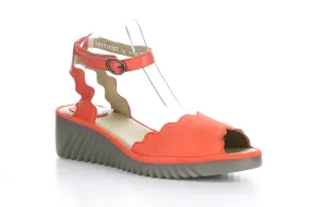 LUME319FLY Cupido/Mousse  Devil Red Ankle Strap Sandals