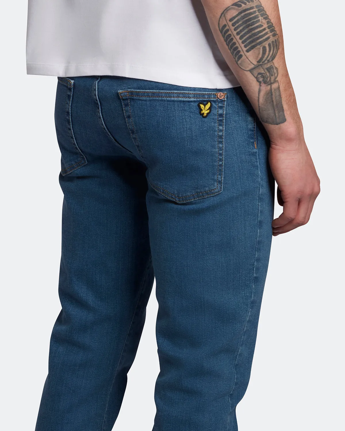 Lyle & Scott Slim Fit Jeans Mid Wash