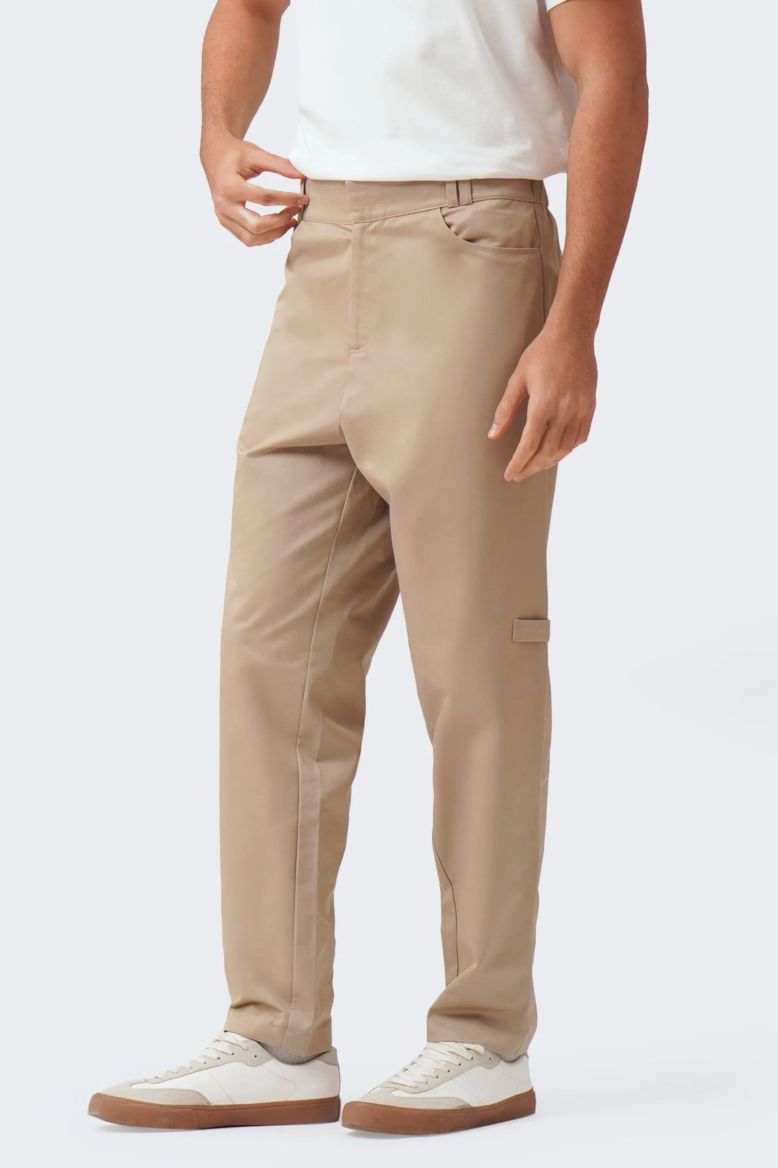 Men's Relaxed Fit Straight Cut Trousers