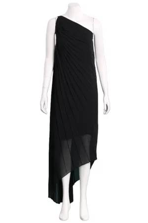Off Shoulder Evening Dress in Black