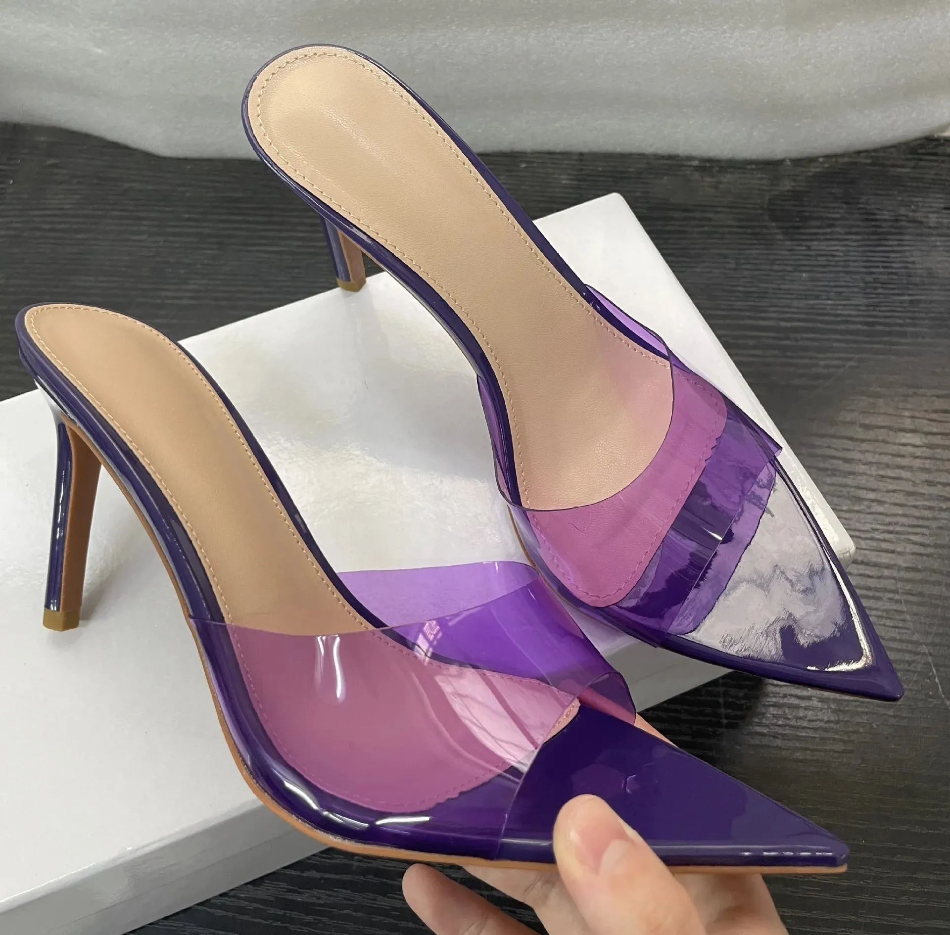 Open Toe Stiletto Sandals