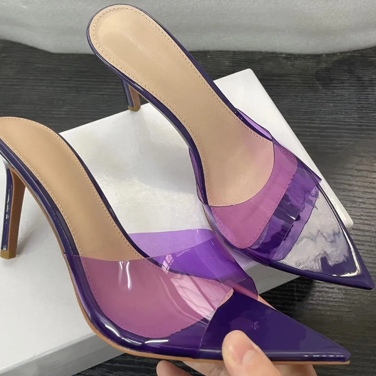 Open Toe Stiletto Sandals