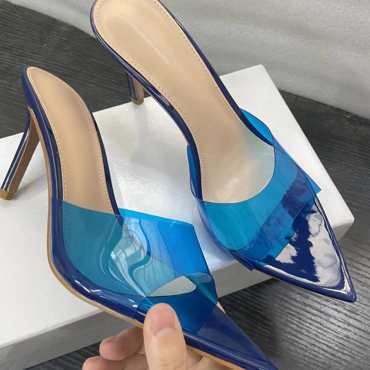 Open Toe Stiletto Sandals