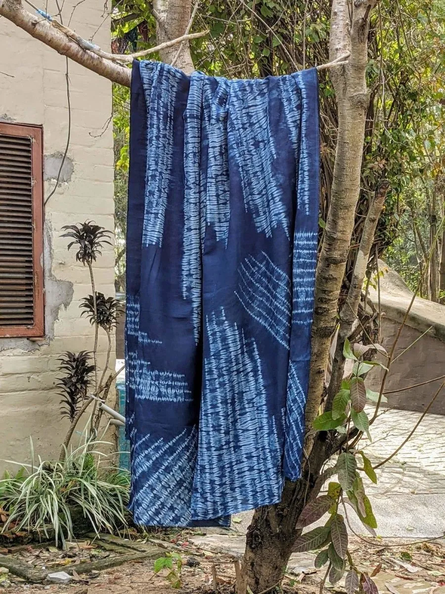 Organic Indigo Shibori Fabrics