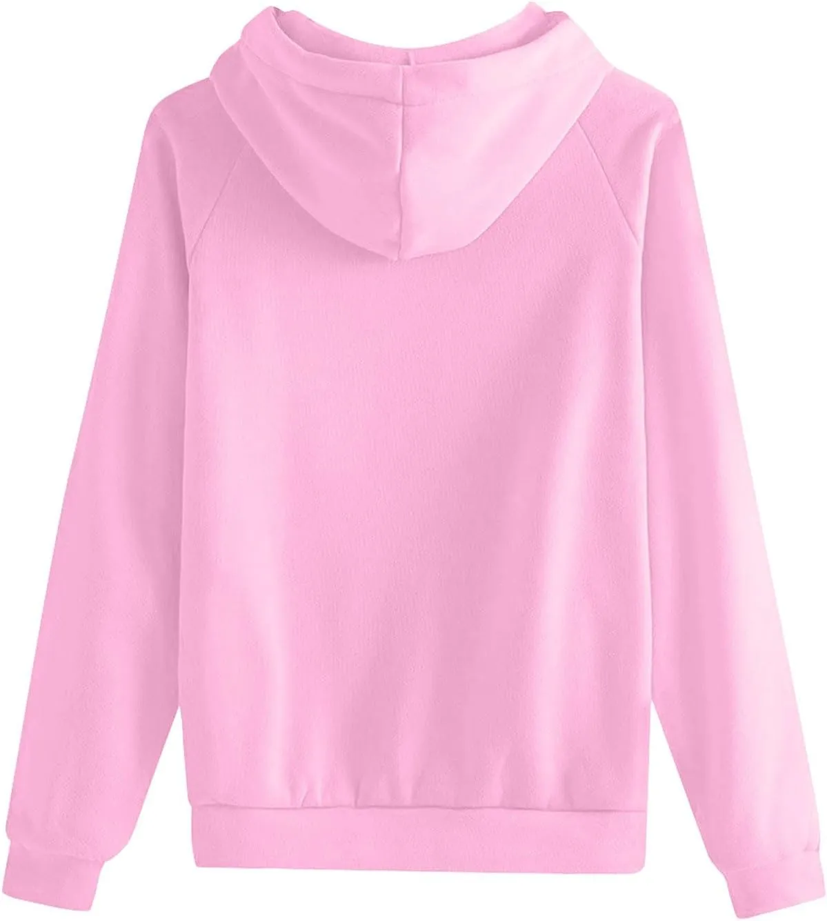 Oversized Hoodies for Women Trendy Drawstring Fleece Plain Comfy Hoodie Loose Fit Preppy Raglan Hooded Sweatshirt
