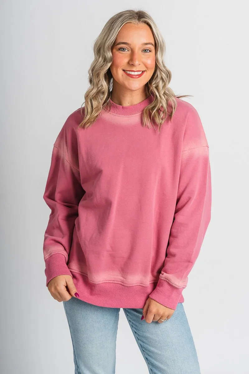 Oversized sweatshirt rose