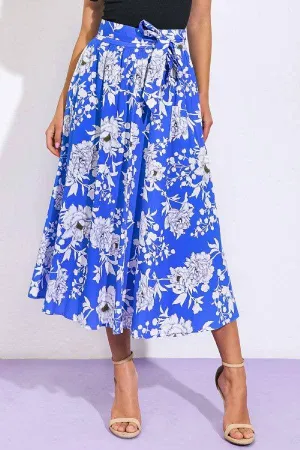 Printed Poplin Skirt