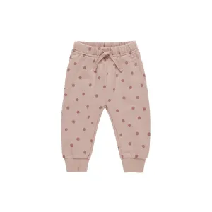 Relaxed Fleece Sweatpants - Polka Dots