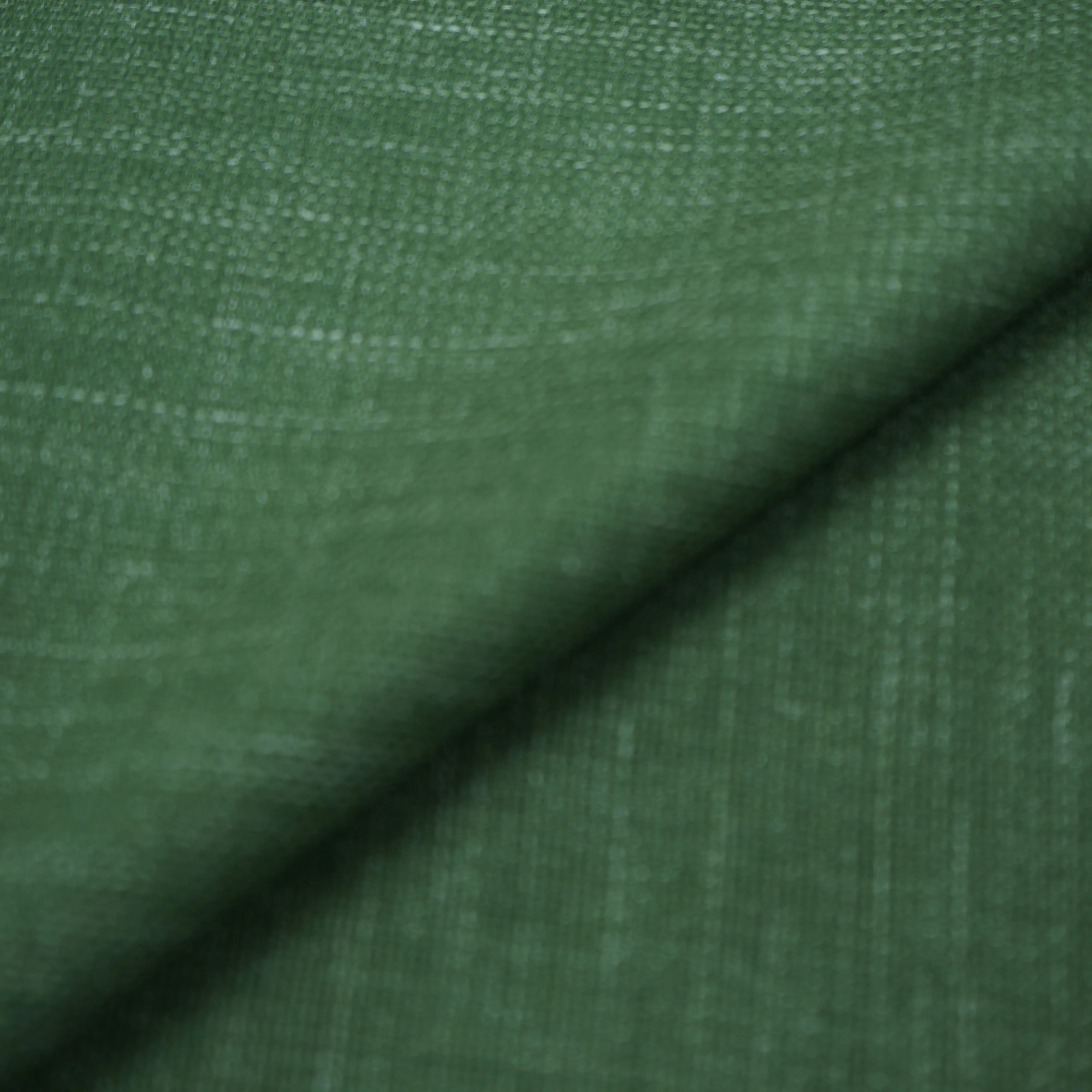 Rich Green Textured Weave Dormeuil Sustainable Wool DorSilk Fabric