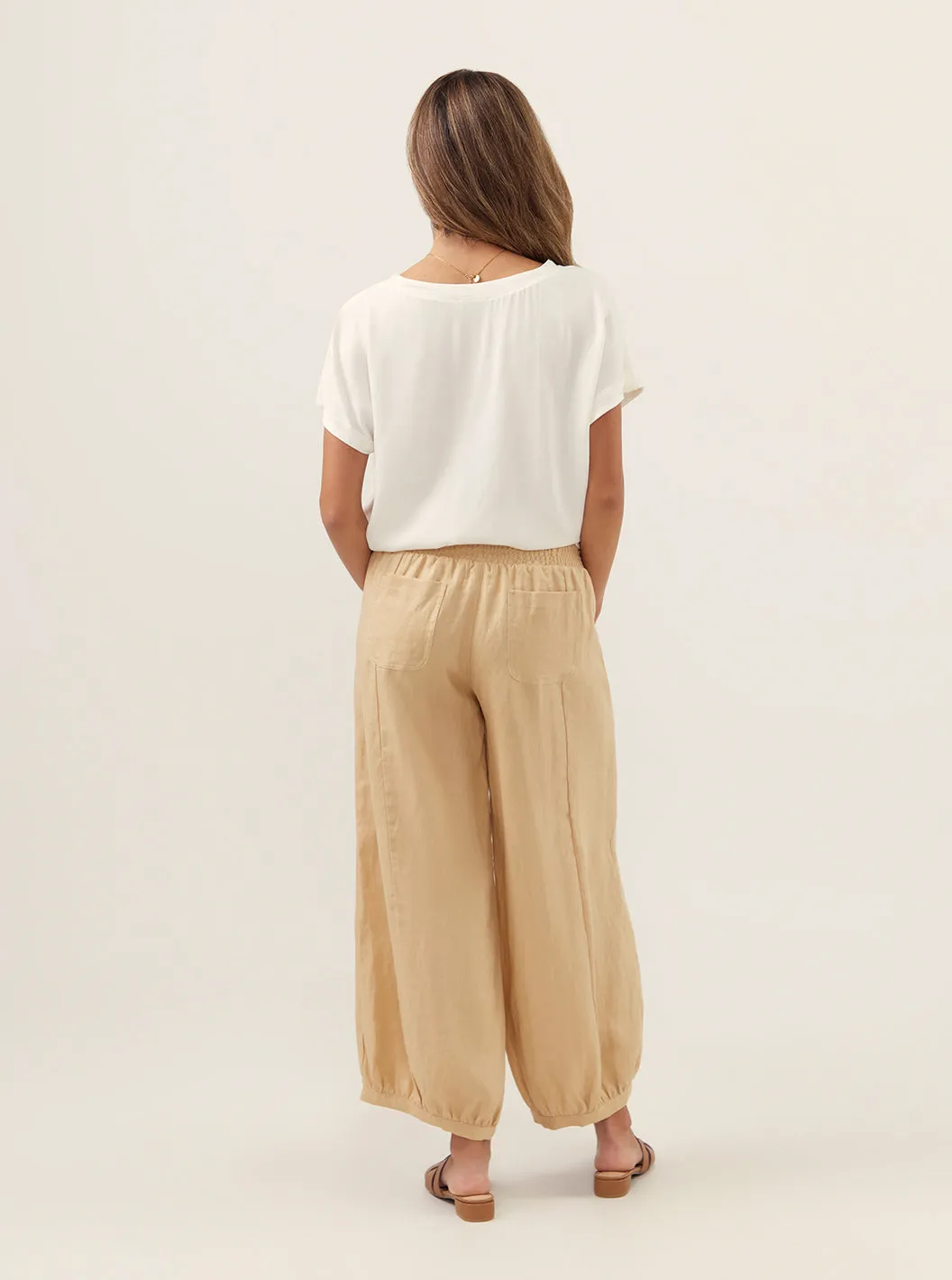 Sadhu French Linen Pants Sand