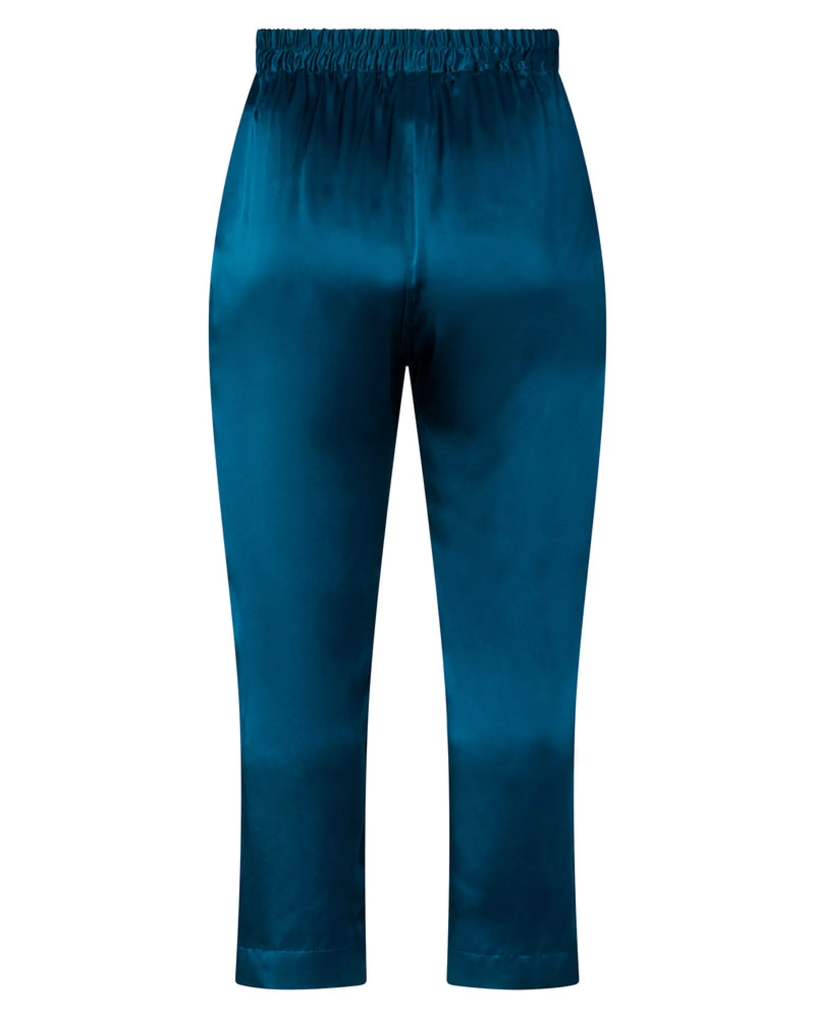Satin Icon Track Pant | Teal Blue