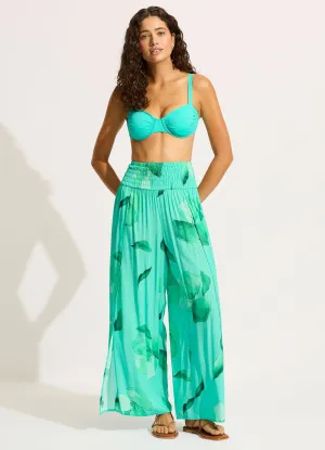 Secret Garden Shirred Wrap Pant - Jade