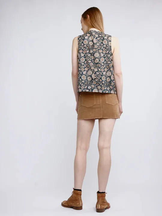 Self Contrast Hazel Skirt - Camel
