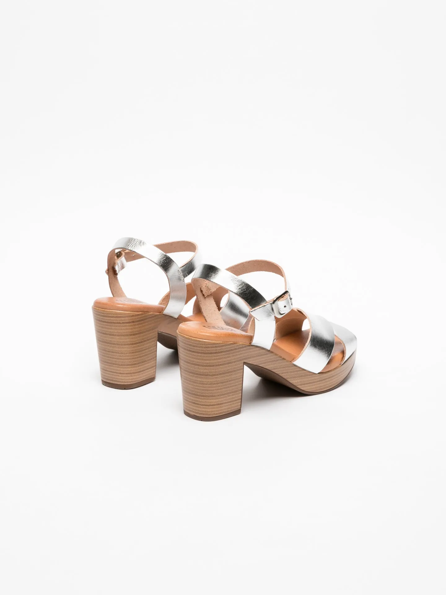 Silver Sling-Back Sandals