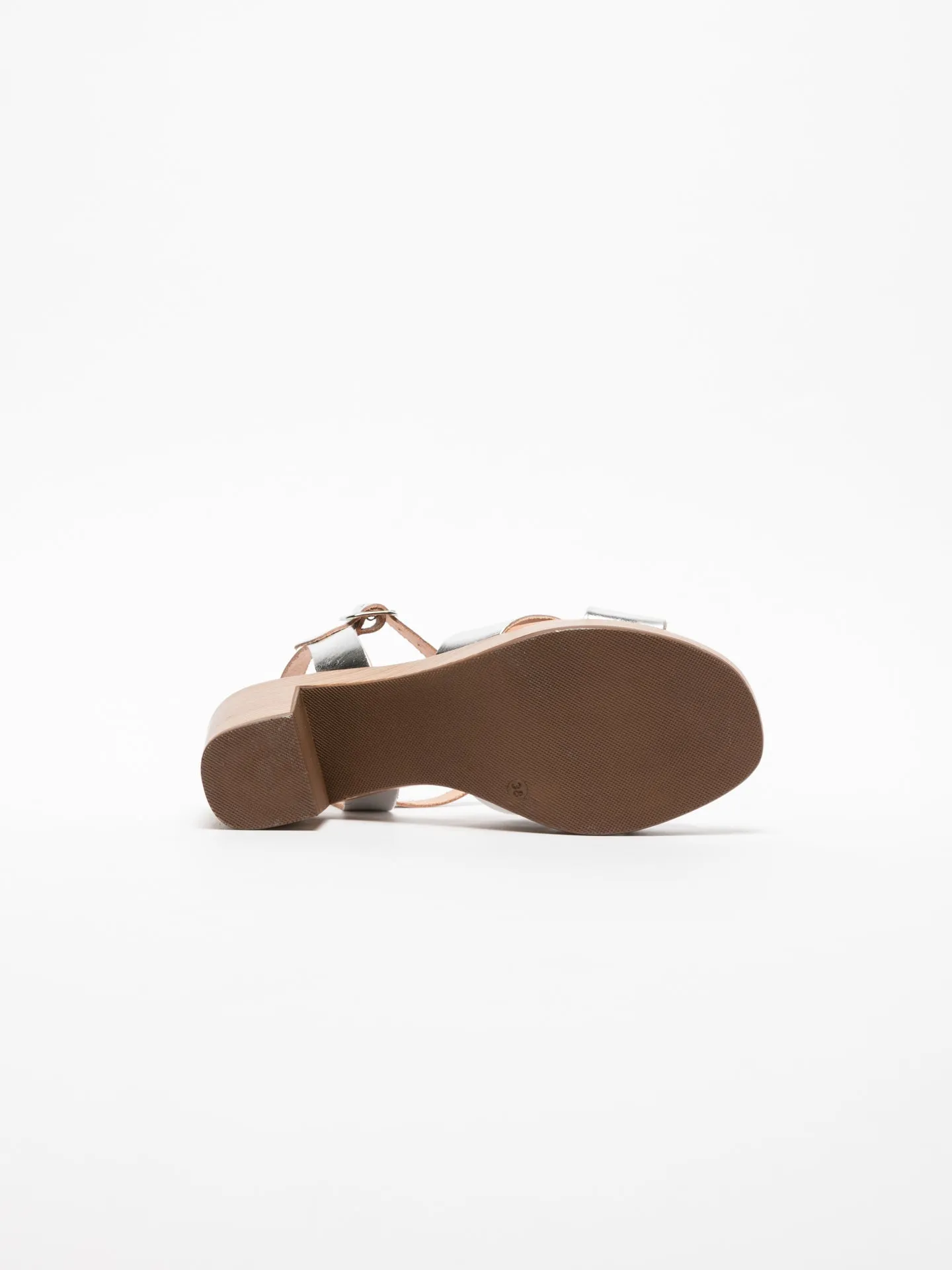 Silver Sling-Back Sandals