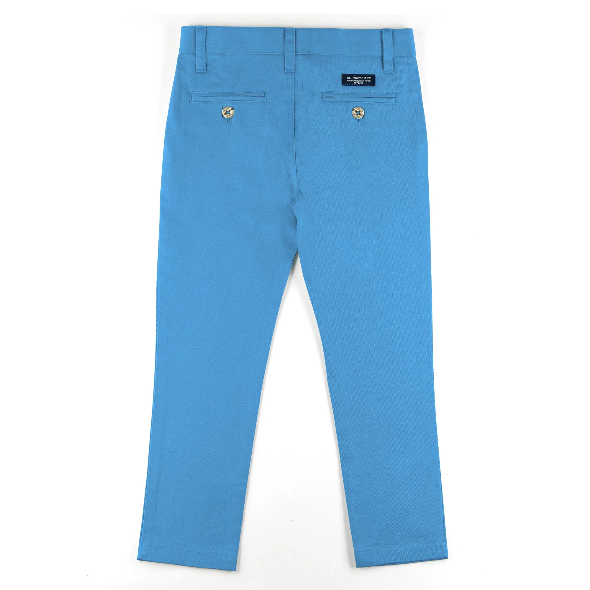 Sky Blue Slim Fit Pants