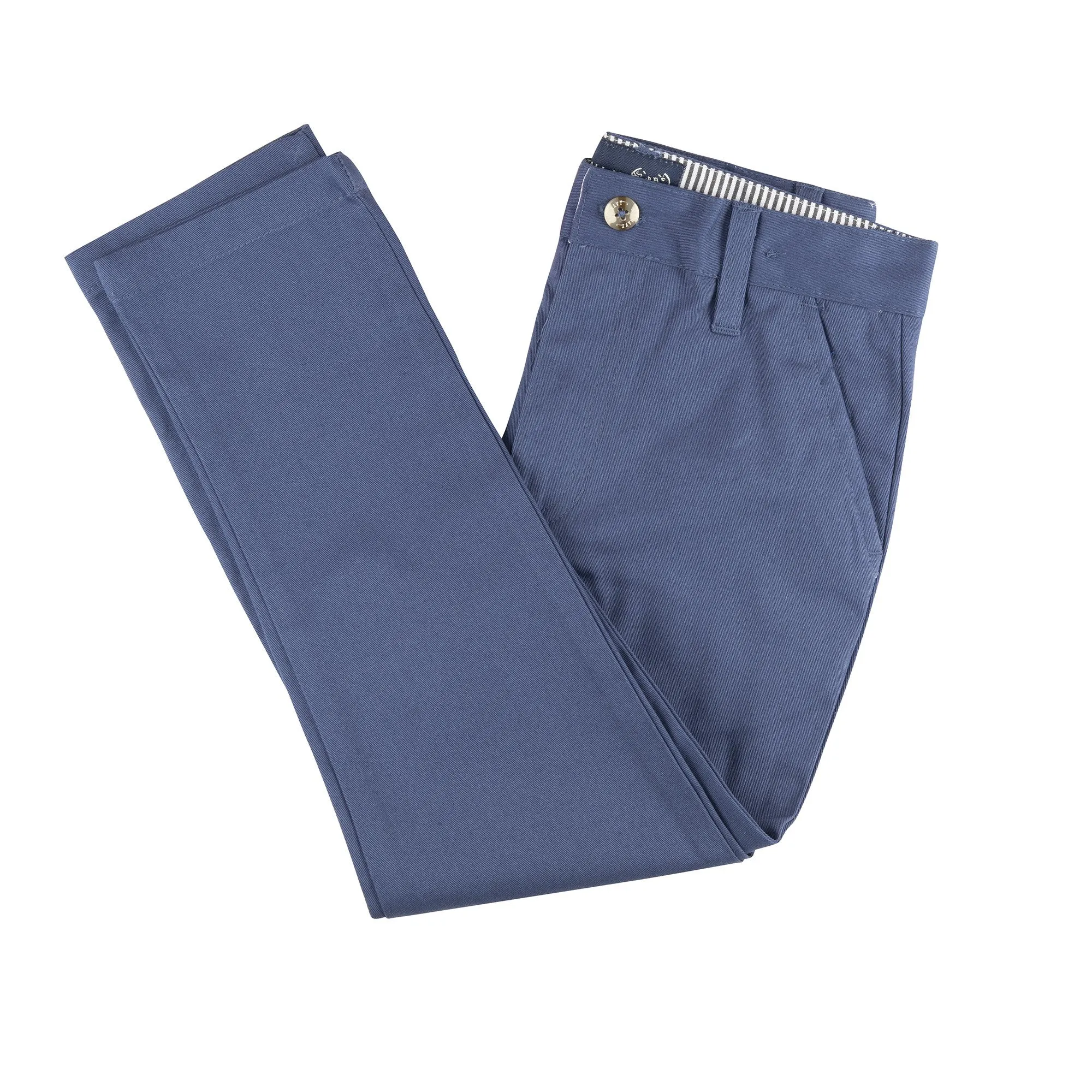 Sky Blue Slim Fit Pants