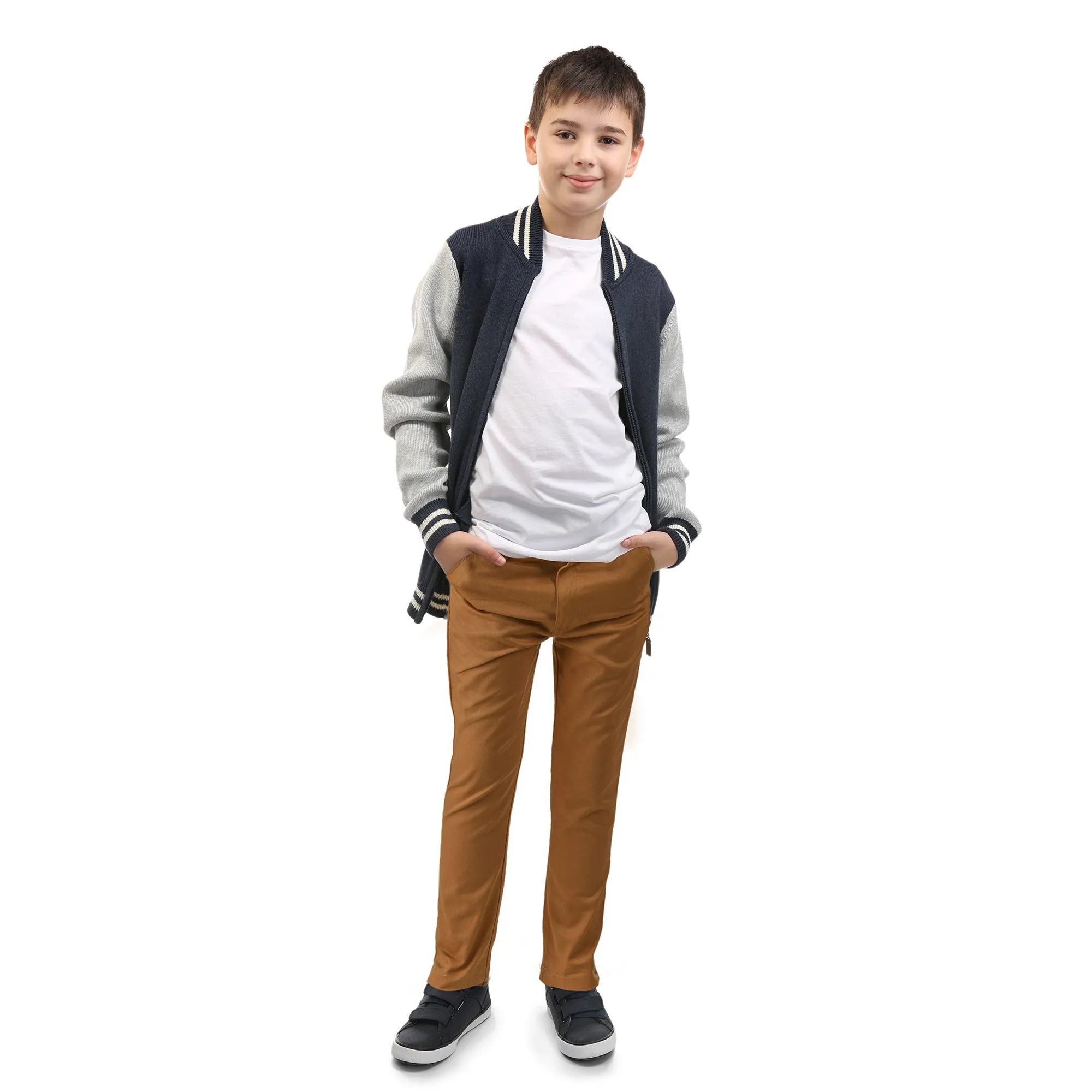 Sky Blue Slim Fit Pants