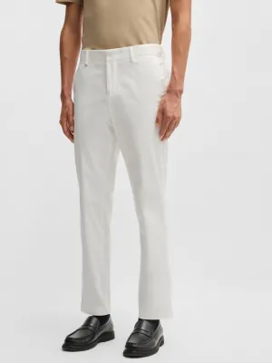 STRETCH-COTTON TROUSERS Hvit