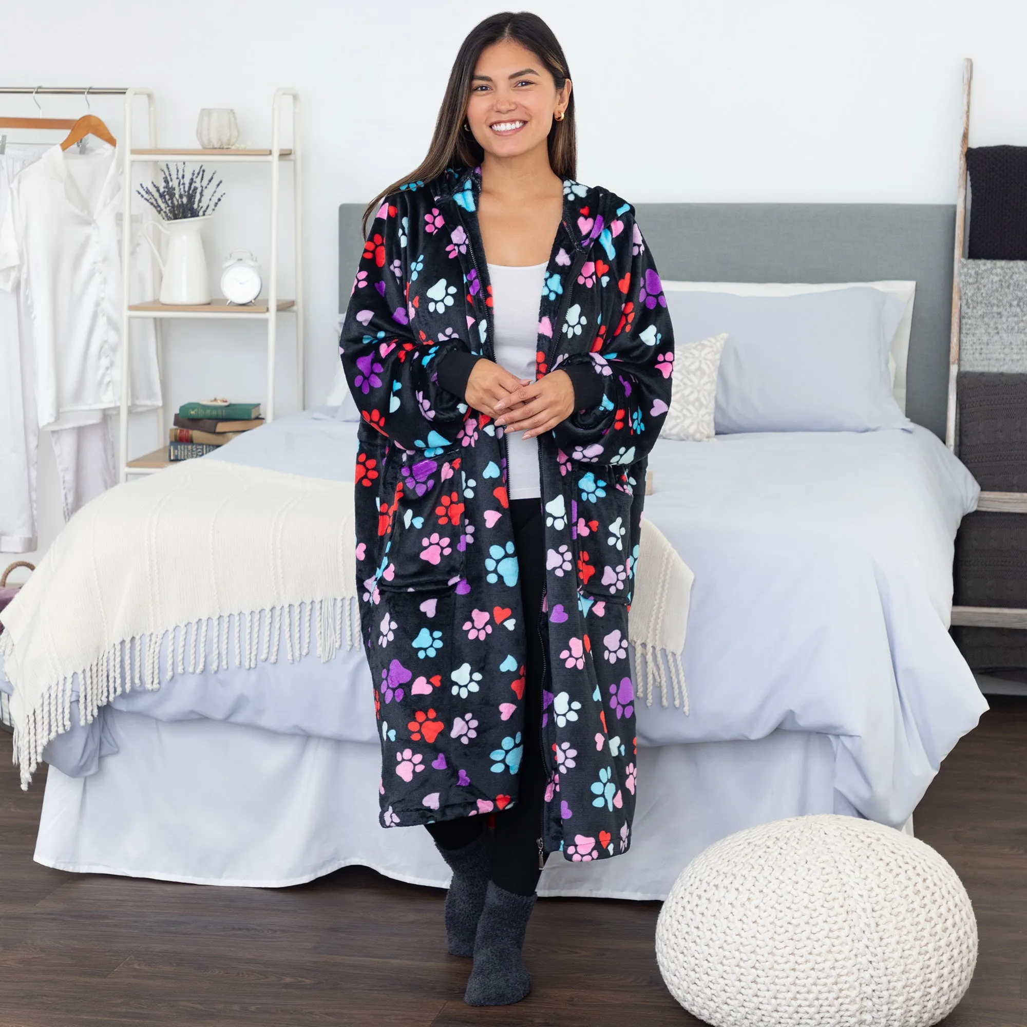 Super Cozy&trade; Premium Full Zip Oversized Blanket Hoodie