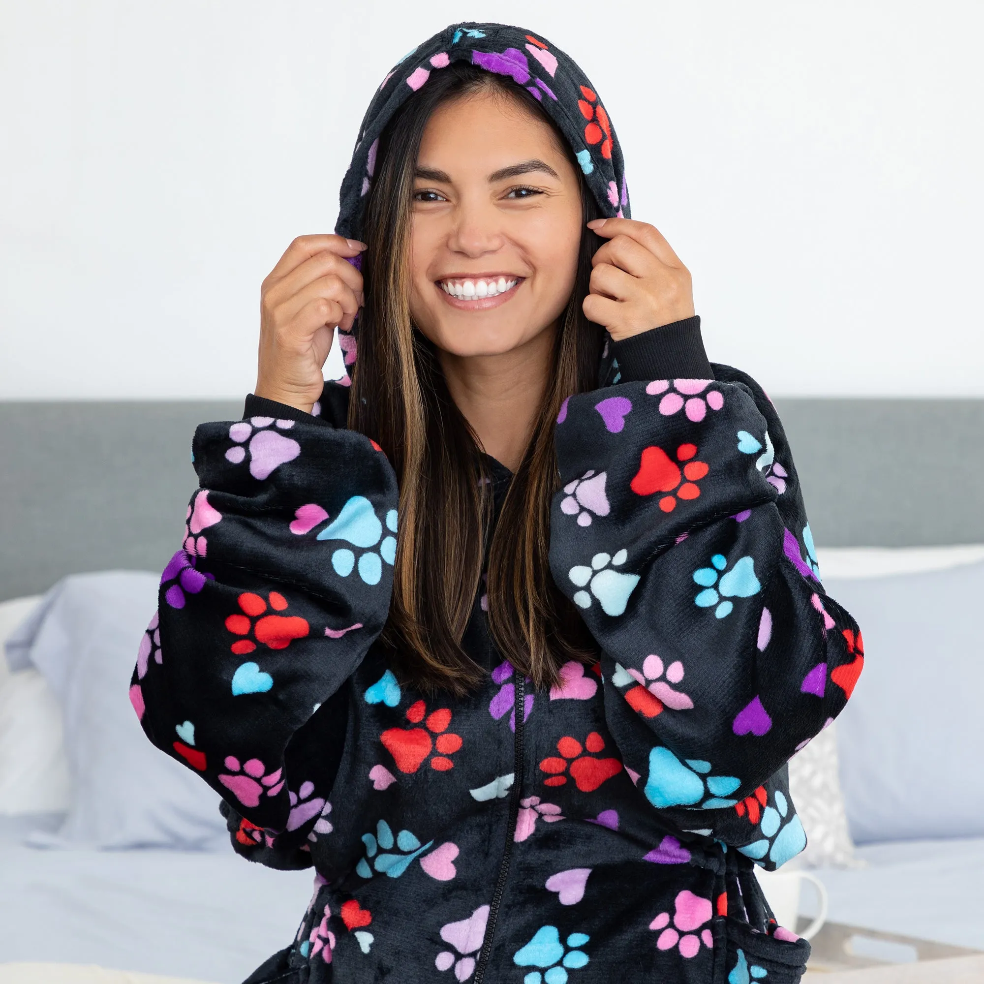 Super Cozy&trade; Premium Full Zip Oversized Blanket Hoodie