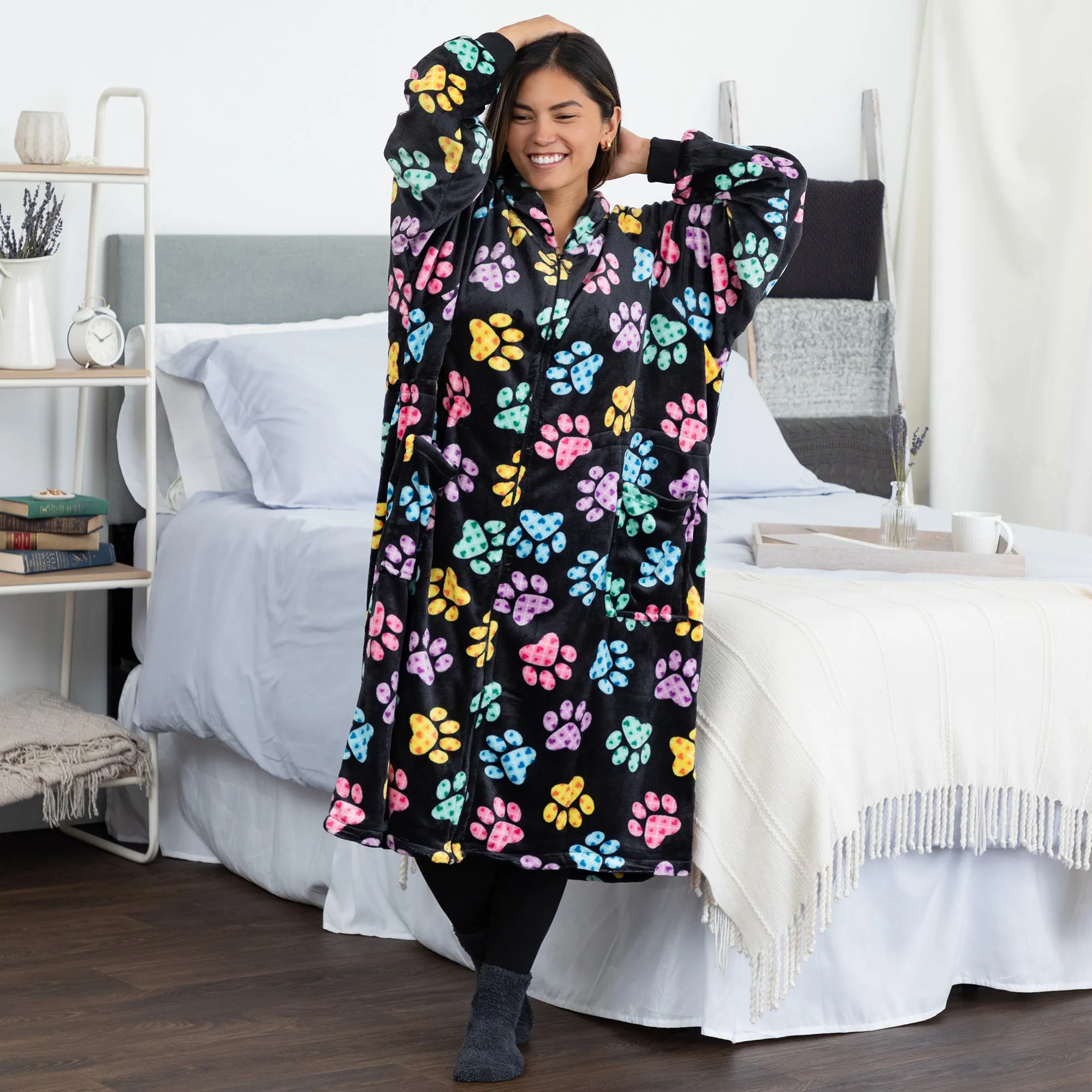 Super Cozy&trade; Premium Full Zip Oversized Blanket Hoodie
