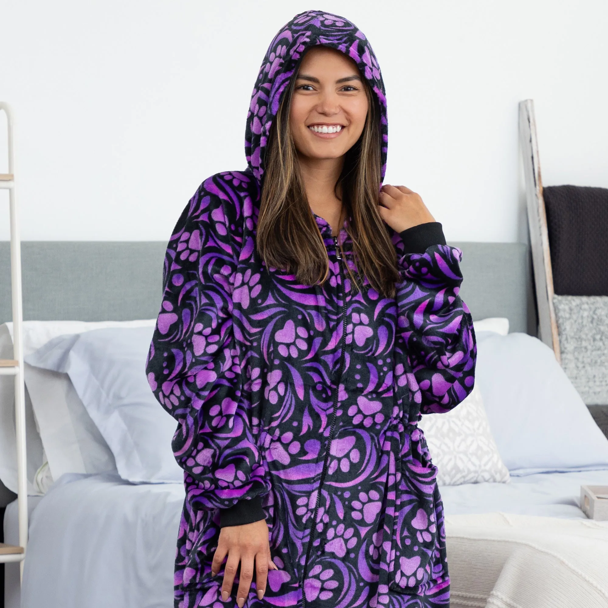 Super Cozy&trade; Premium Full Zip Oversized Blanket Hoodie