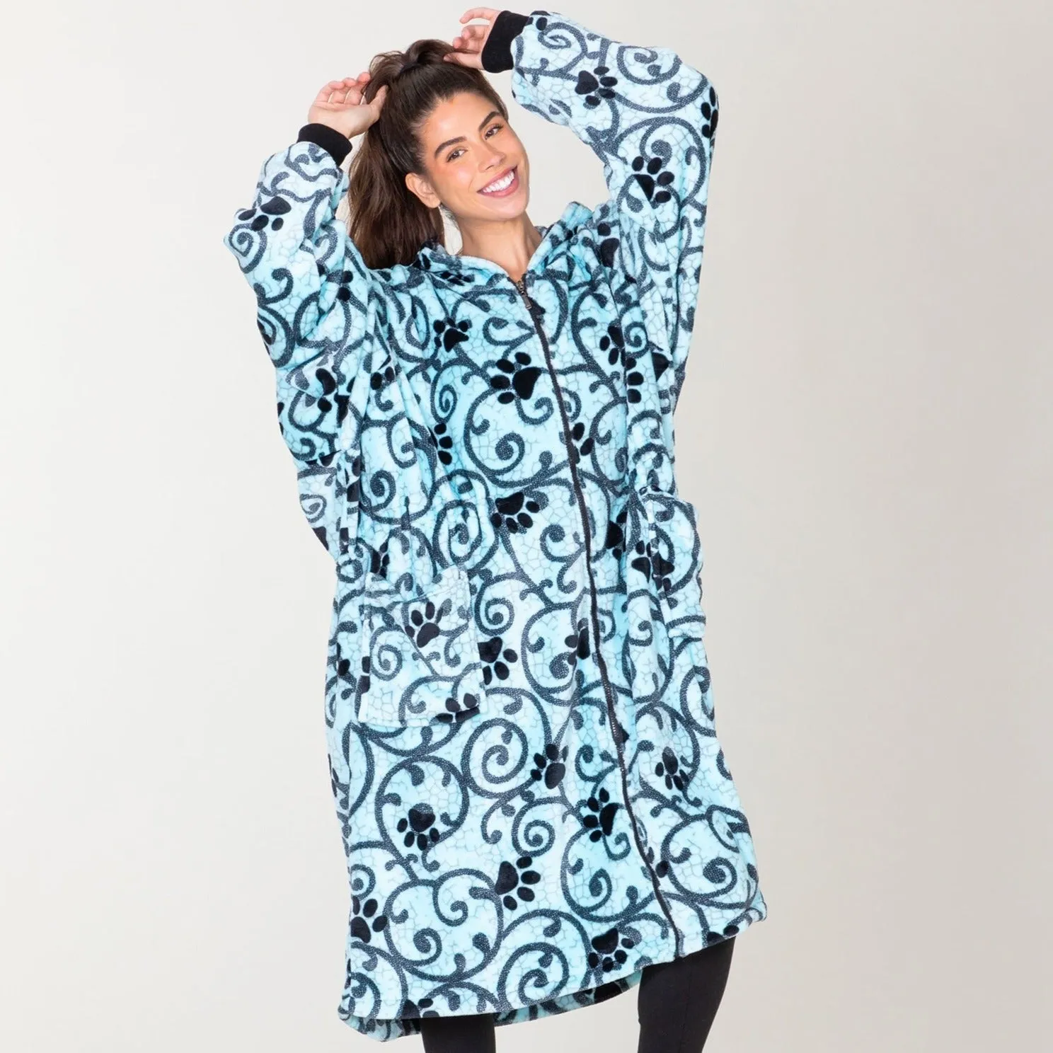Super Cozy&trade; Premium Full Zip Oversized Blanket Hoodie
