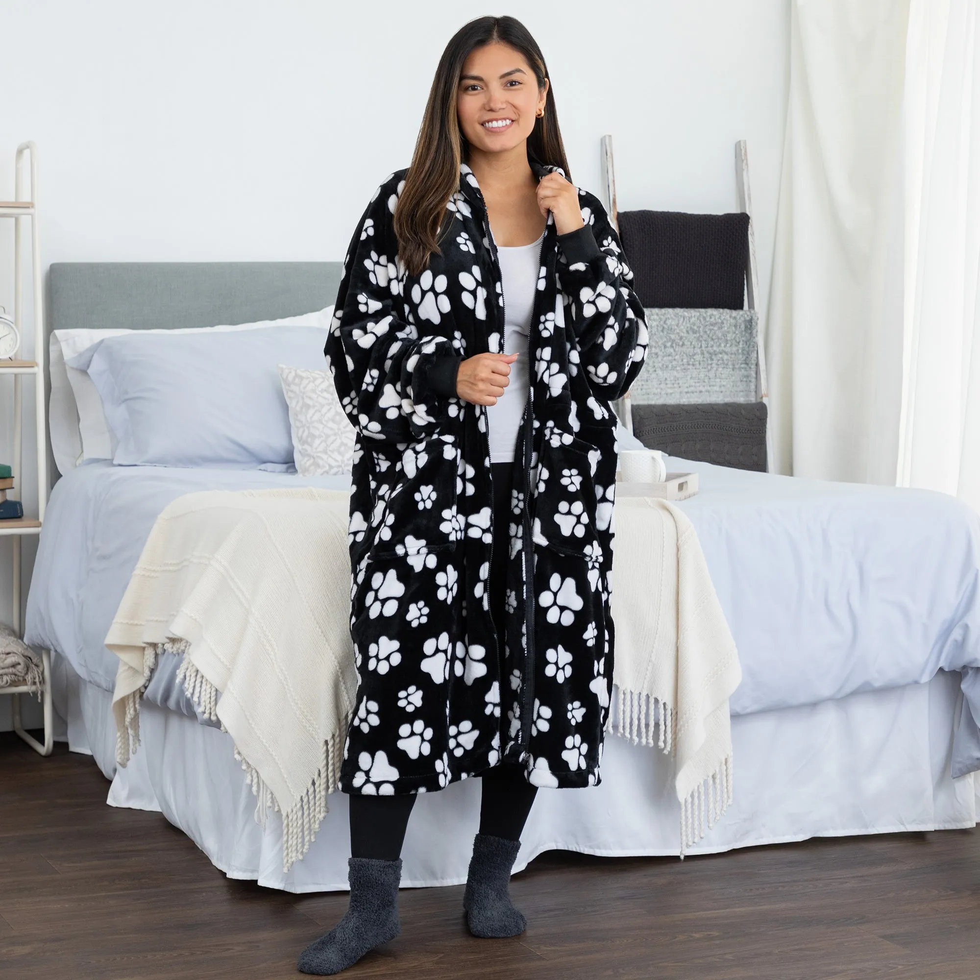 Super Cozy&trade; Premium Full Zip Oversized Blanket Hoodie