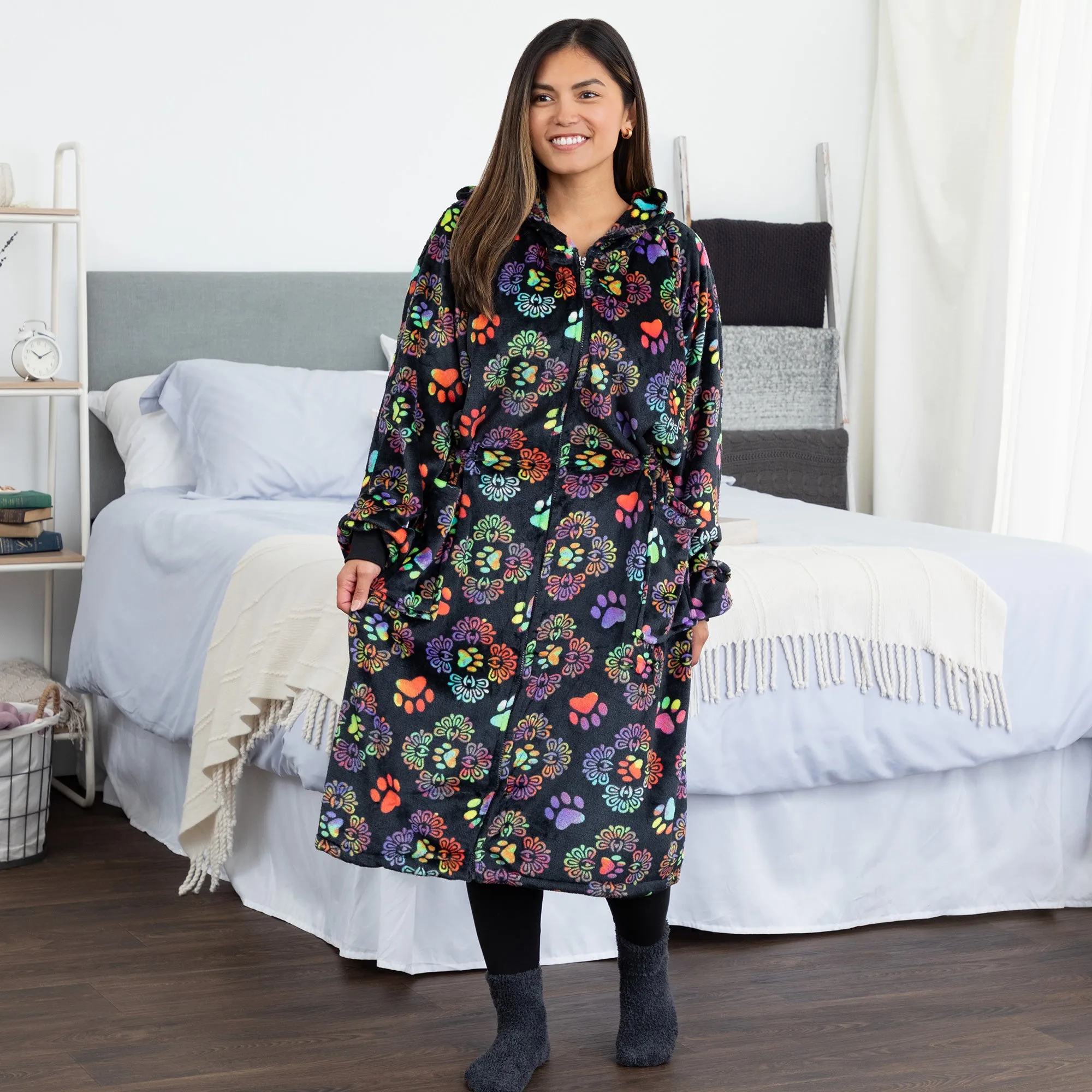 Super Cozy&trade; Premium Full Zip Oversized Blanket Hoodie
