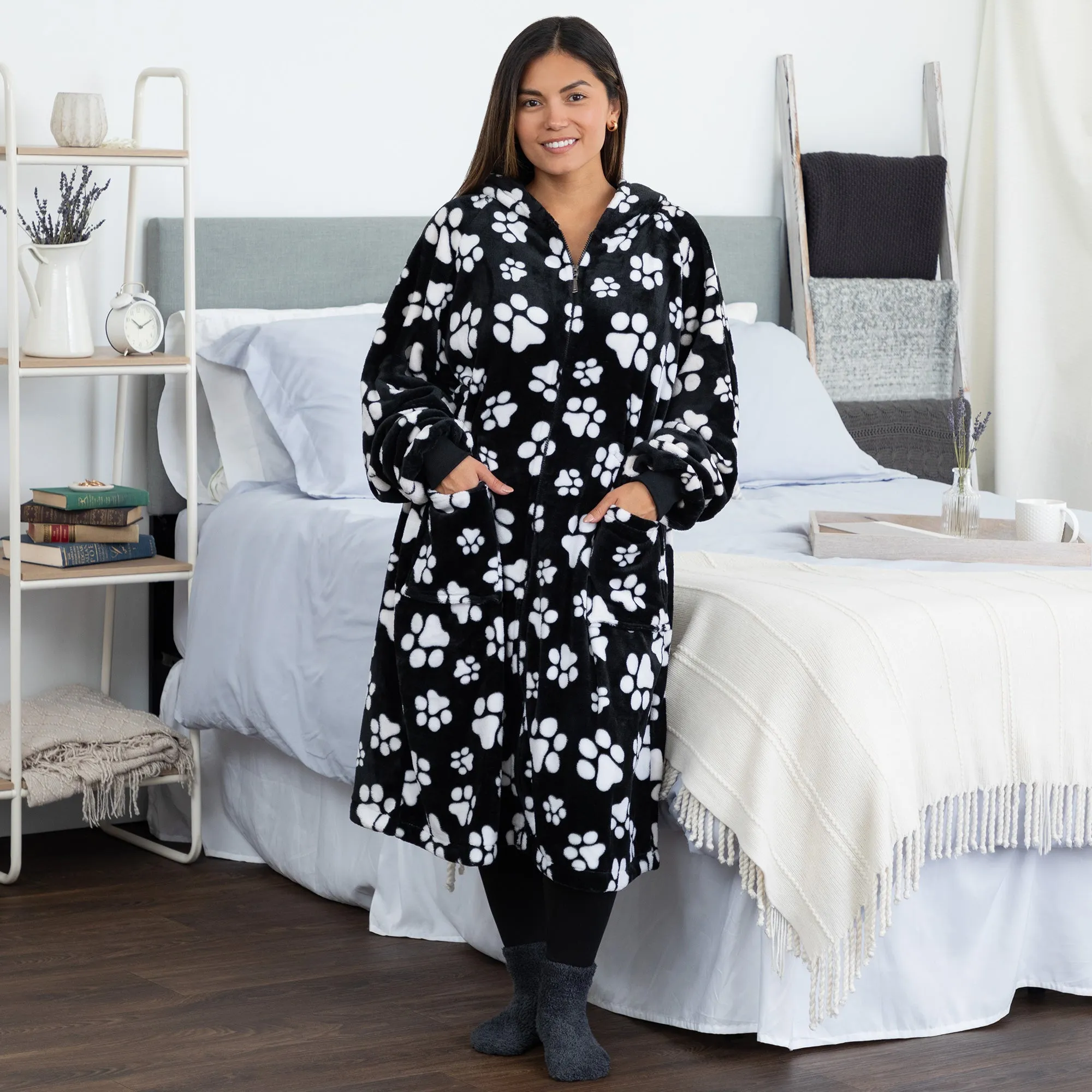 Super Cozy&trade; Premium Full Zip Oversized Blanket Hoodie